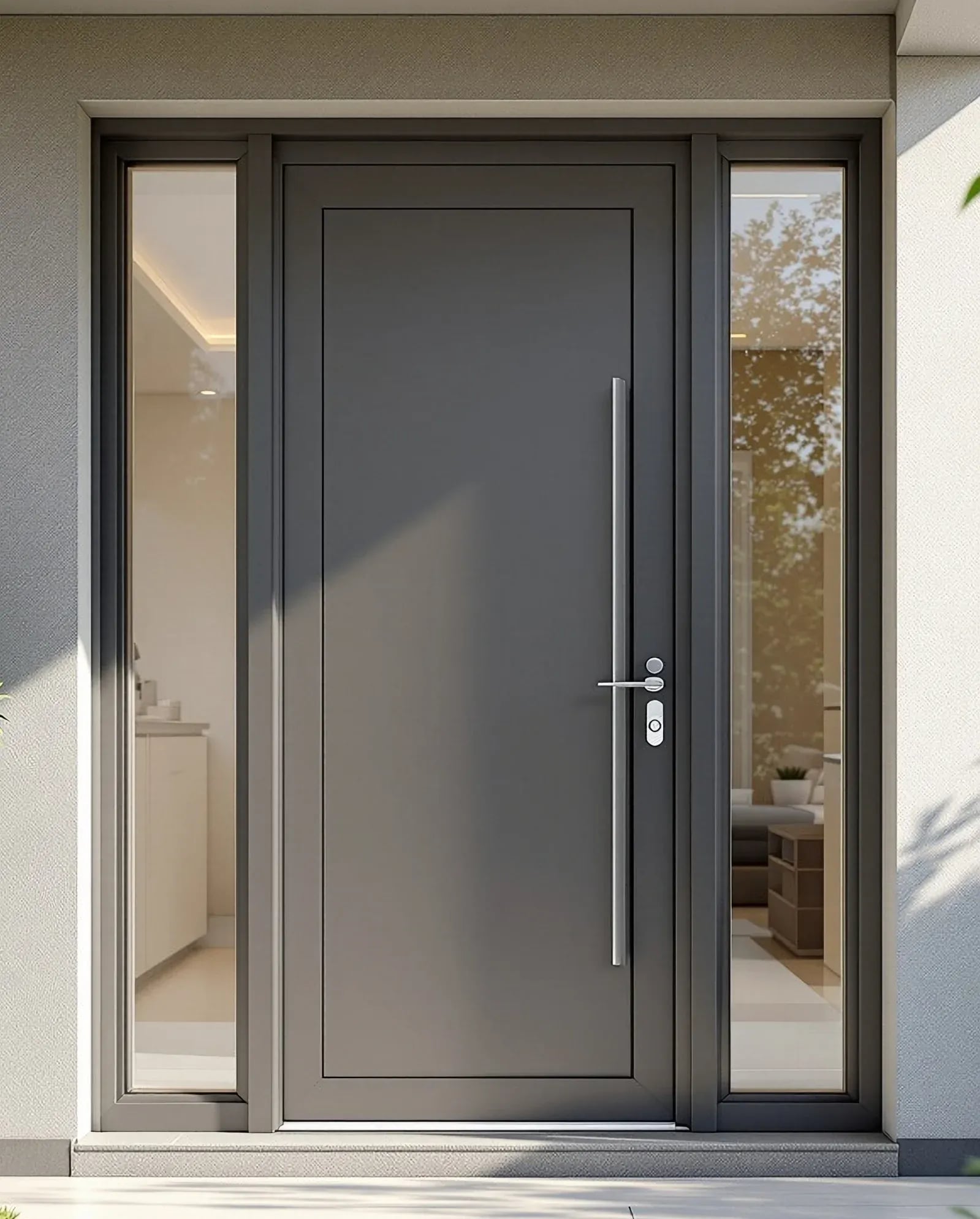 Impact-rated entry door installed in a Miami home