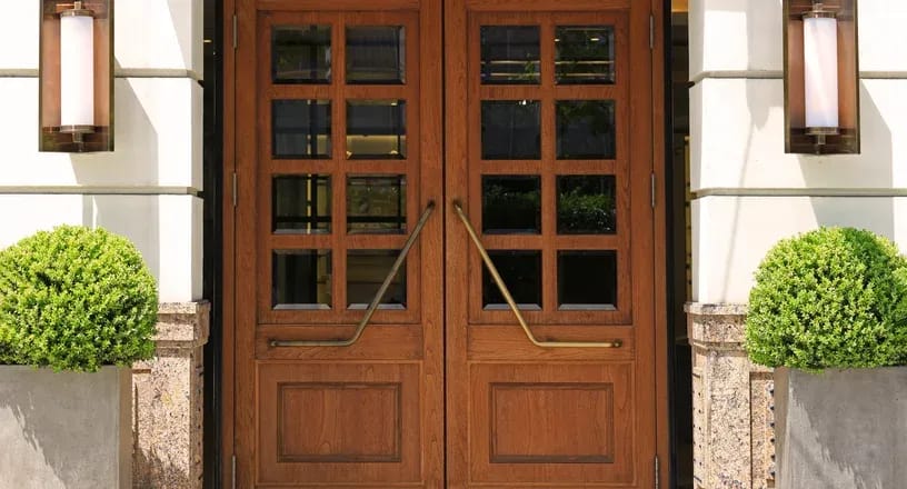 Double Fiberglass Doors